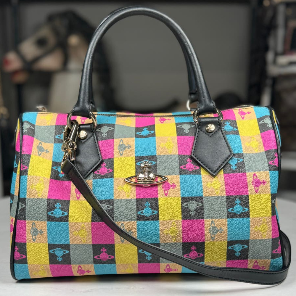 Vivienne Westwood Orb Boston Speedy Bag with Strap